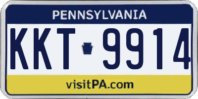 PA license plate KKT9914