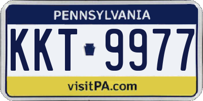 PA license plate KKT9977