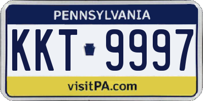 PA license plate KKT9997