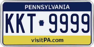 PA license plate KKT9999
