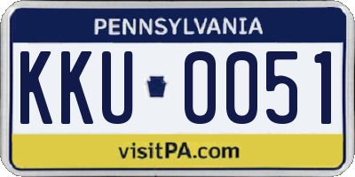 PA license plate KKU0051