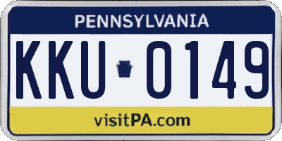 PA license plate KKU0149
