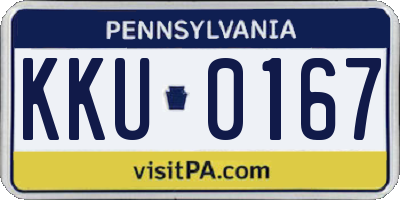 PA license plate KKU0167