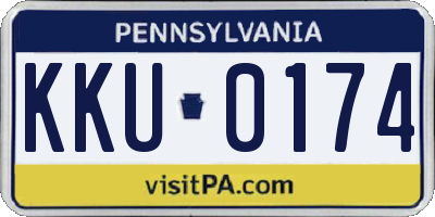PA license plate KKU0174