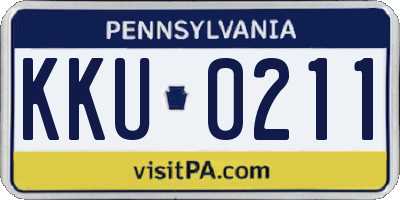 PA license plate KKU0211