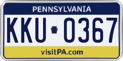 PA license plate KKU0367