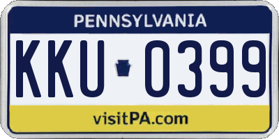 PA license plate KKU0399