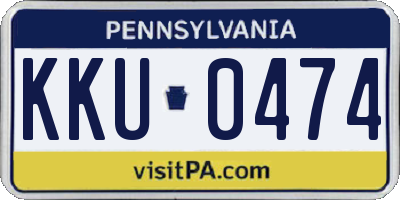 PA license plate KKU0474