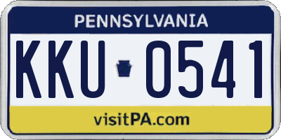 PA license plate KKU0541