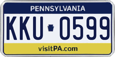PA license plate KKU0599