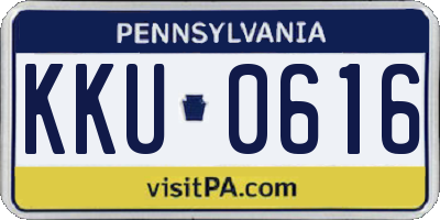 PA license plate KKU0616