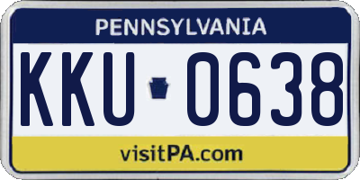 PA license plate KKU0638