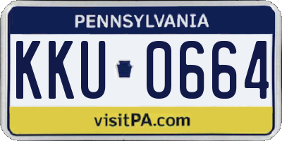 PA license plate KKU0664