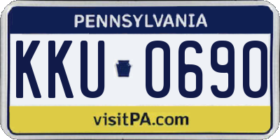 PA license plate KKU0690