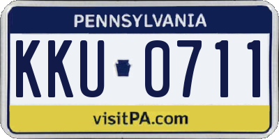 PA license plate KKU0711