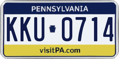 PA license plate KKU0714