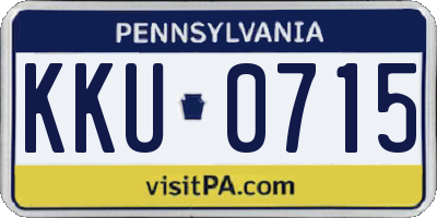 PA license plate KKU0715