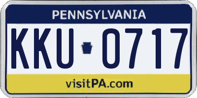 PA license plate KKU0717