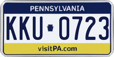 PA license plate KKU0723