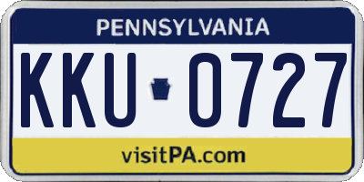 PA license plate KKU0727