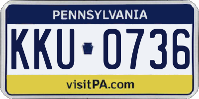 PA license plate KKU0736