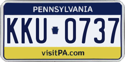 PA license plate KKU0737