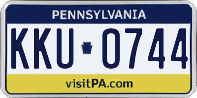 PA license plate KKU0744