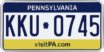 PA license plate KKU0745