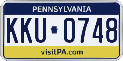 PA license plate KKU0748