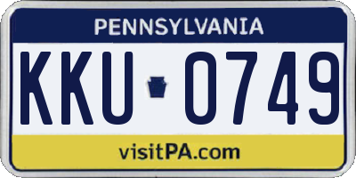PA license plate KKU0749