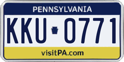 PA license plate KKU0771