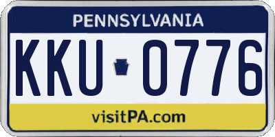 PA license plate KKU0776