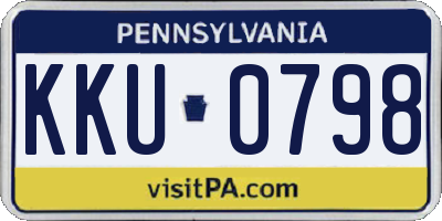 PA license plate KKU0798