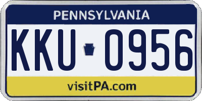 PA license plate KKU0956