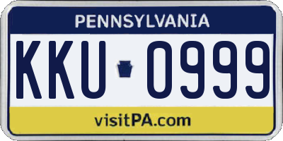 PA license plate KKU0999