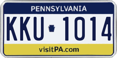 PA license plate KKU1014