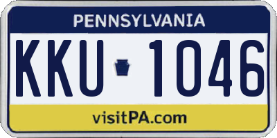 PA license plate KKU1046