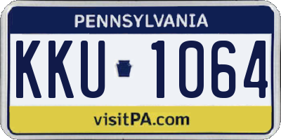 PA license plate KKU1064