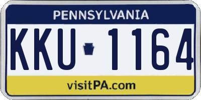 PA license plate KKU1164