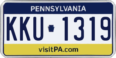 PA license plate KKU1319
