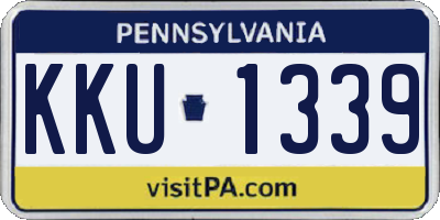 PA license plate KKU1339
