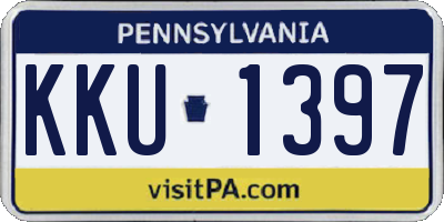 PA license plate KKU1397