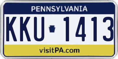 PA license plate KKU1413