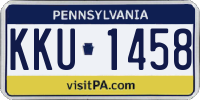 PA license plate KKU1458