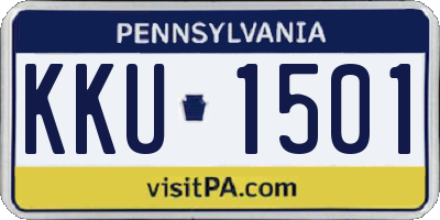 PA license plate KKU1501