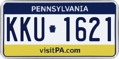 PA license plate KKU1621