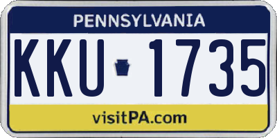 PA license plate KKU1735