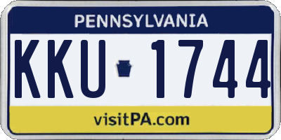 PA license plate KKU1744
