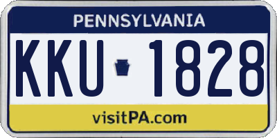 PA license plate KKU1828