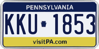 PA license plate KKU1853
